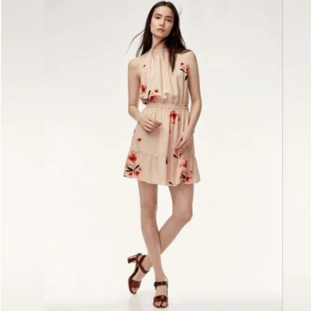 Aritzia Wilfred Effet Halter Mini Dress, Size XS